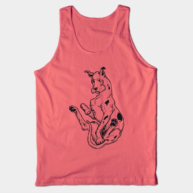 A Levity of Animals: A Good Dane Tank Top by calebfaires